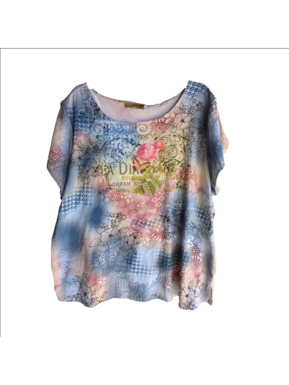 NWOT XXL Stamped Blouse